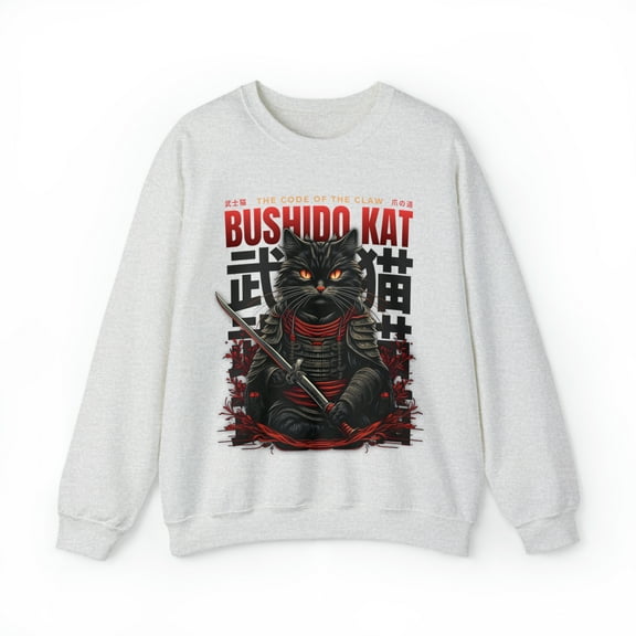 Bushido Samurai Kat Unisex Heavy Blend™ Crewneck Sweatshirt