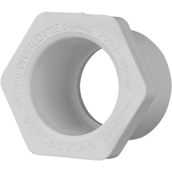 Genova Products 10 Packs 3/4x1/2 Redu Bushing