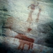 Bushman Cave Painting Calvinia Distric Of The Western Cape Province, Prehistoric Art(- ), Poster Print (24 x 36)