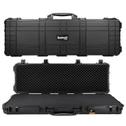 Bushnell 44 Inch Hard Rifle Case, Waterproof, Shock Proof, and TSA Ready with Wheels-Black