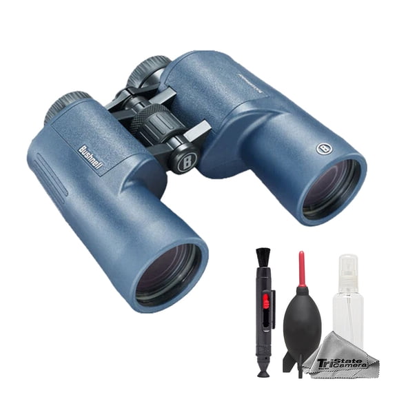 Bushnell 7X50 H20 Waterproof/Fogproof Binoculars (Dark Blue) with Cleaning Kit
