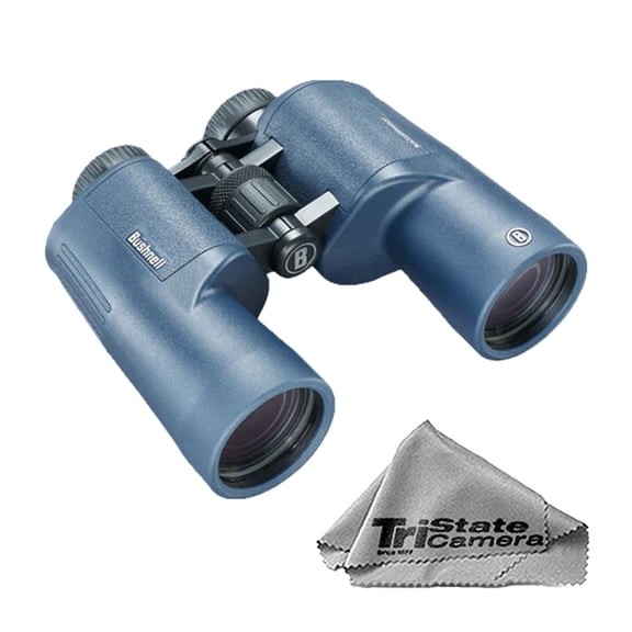 Bushnell 7X50 H20 Waterproof/Fogproof Binoculars (Dark Blue) with Microfiber Cloth