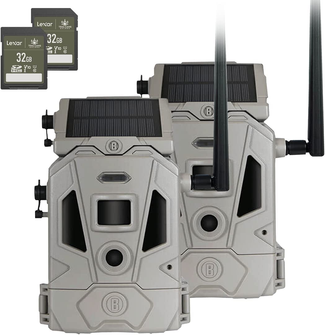 Bushnell CelluCORE 20 Solar Trail Camera, Low Glow Hunting Game Camera