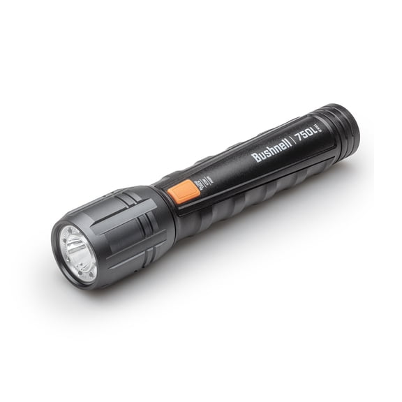 Bushnell TRKR 750 Lumen LED Flashlight (6 AA Batteries Included) - Black & Orange