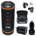 thumbnail image 1 of Bushnell Wingman GPS Bluetooth Speaker with Included Wearable4U Ultimate Black EarBuds with Power Bank Case and Wall/Car Chargers Bundle, 1 of 9