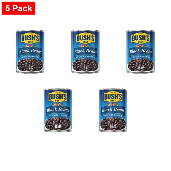 Bushs Black Beans 15 oz - 5 Pack