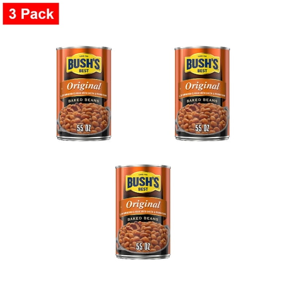 Bushs Original Baked Beans 55 oz - 3 Pack