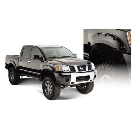 Bushwacker 70908 02 Pocket Style Fender Flares Fits 04 15 Titan Fits select: 2004-2015 NISSAN TITAN