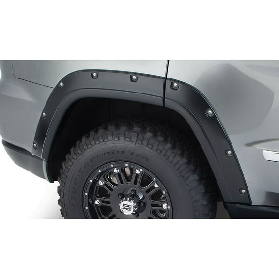 Bushwacker 11-18 Jeep Grand Cherokee Pocket Style Flares 2pc Does Not Fit SRT8 - Black