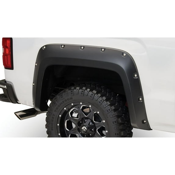 Bushwacker 14-18 GMC Sierra 1500 Pocket Style Flares 2pc 69.3/78.8/97.8in Bed - Black
