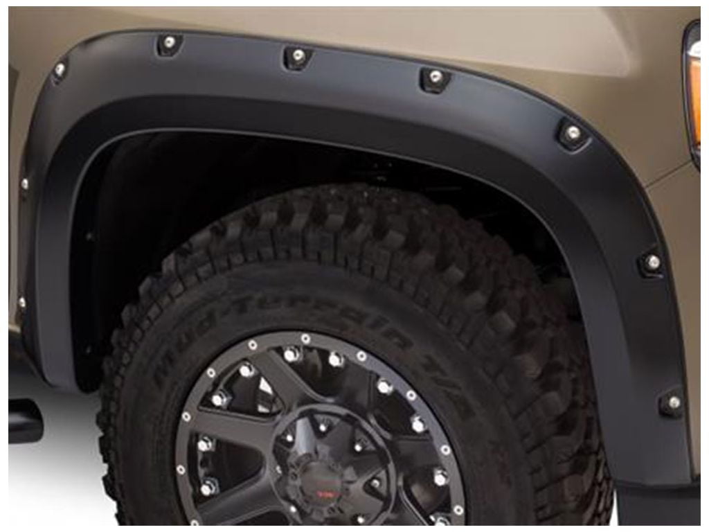 Bushwacker 15-18 GMC Canyon Pocket Style Flares 4pc 5ft Bed - Black Clearance