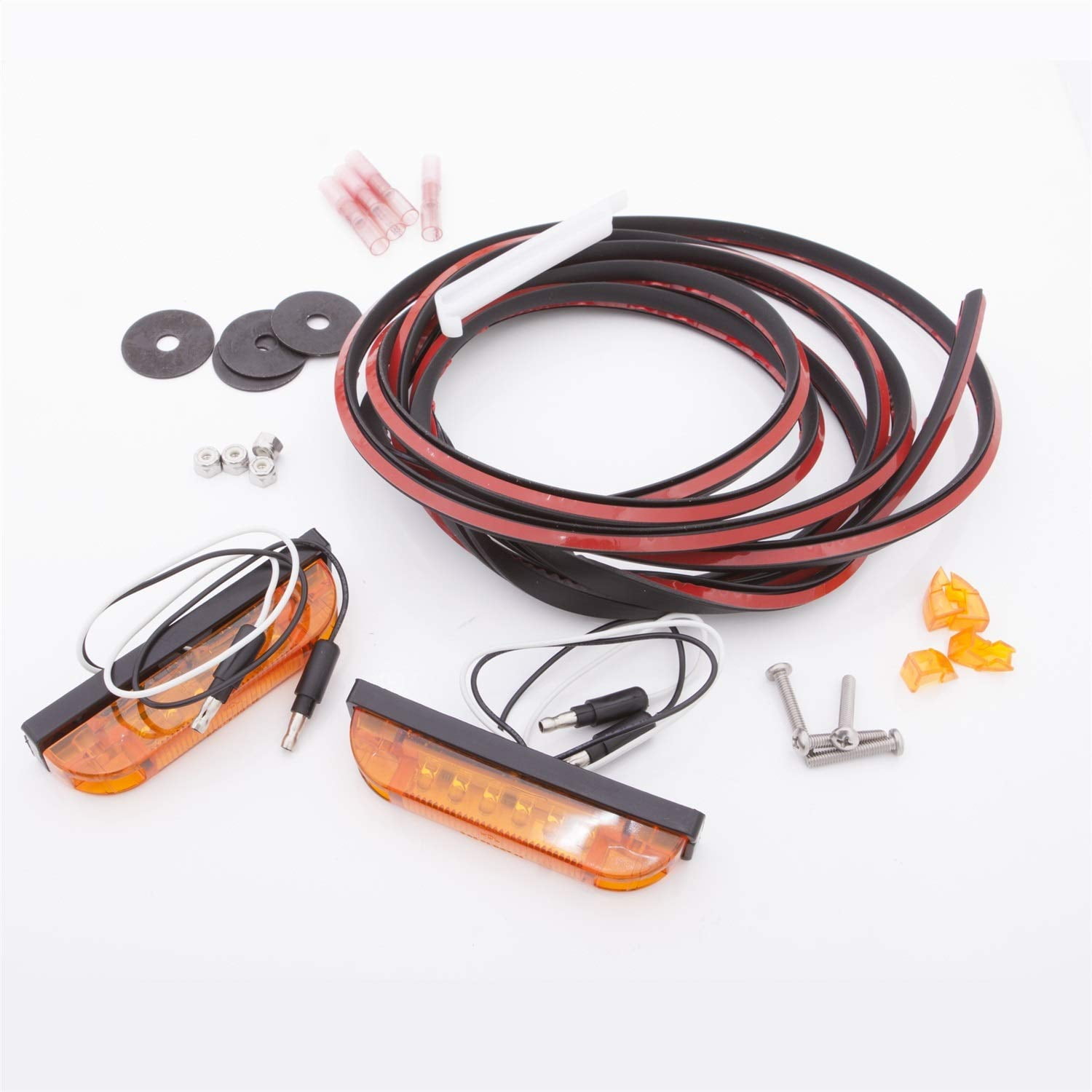 Bushwacker 2-Wire LED Marker Light Kit For Jeep Wrangler TJ & Universal Flat Fender Flares (PK1-LT1-0001)