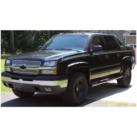 Bushwacker 40948-02 Front & Rear Black Pocket Style Fender Flares for Avalanche