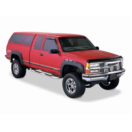 Bushwacker Black Pocket/Rivet Smooth Fender Flares Fit 1988-2000 C1500 / K1500