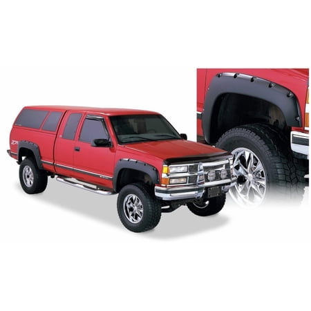 Bushwacker Black Pocket/Rivet Smooth Fender Flares for 88-00 C1500 / K1500