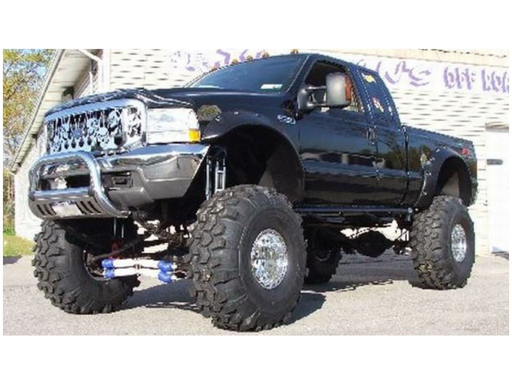4-Piece Black Textured Fender Flares For 1999-2007 Ford F250/F350 Super Duty
