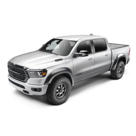 Bushwacker 19-22 Ram 1500 (Excl. Rebel/TRX) 67.4 76.3in Bed Extend-A-Fender Flares 4pc - Smth Blk