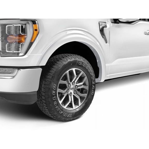 Bushwacker by RealTruck OE Style Color-Matched Front & Rear Fender Flares | 4-Piece Set, Black, Smooth Finish | 30917-33 | Compatible with 2016-2018 Toyota Tundra Fleetside