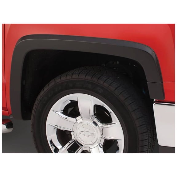 Bushwacker by RealTruck OE Style Factory Front Fender Flares | 2 Pc Black Smooth Compatible with 2019 Chevrolet Silverado 1500 LD, 2014-2018 Slvr 1500, 2015-2019 Slvr 2500 HD/3500 HD