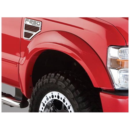 Bushwacker by RealTruck OE Style Factory Front & Rear Fender Flares | 4-Piece Set, Black, Smooth Finish | 20918-02 | Compatible with 2008-2010 Ford F-250 & F-350 Styleside Super Duty
