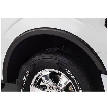 Bushwacker by RealTruck OE Style Factory Front & Rear Fender Flares | 4-Piece Set, Black, Smooth Finish | 20937-02 | Compatible with 2015-2017 Ford F-150 Styleside (Excludes Models with Tech Package)
