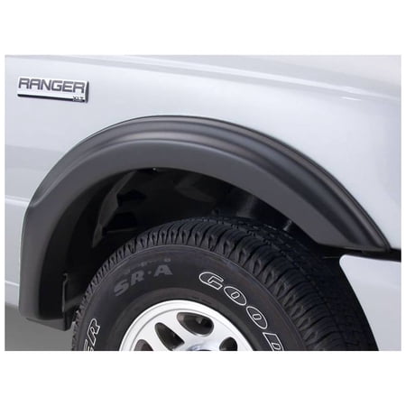 Bushwacker 21912-02 Black OE-Style Smooth Finish 4-Piece Fender Flare Set for 1993-2011 Ford Ranger (Excludes FX4)