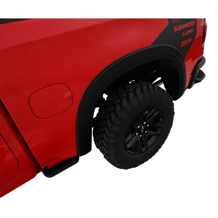 Bushwacker by RealTruck OE Style Factory Front & Rear Fender Flares | 4-Piece Set, Black, Smooth Finish | 40930-02 | Compatible with 2019-2021 Chevrolet Silverado 1500; 2022 Silverado 1500 Limited