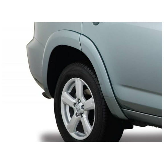 Bushwacker by RealTruck OE Style Factory Rear Fender Flares | 2-Piece Set, Black, Smooth Finish | 31070-02 | Compatible with 2006-2008 Toyota Rav4 (Base Model Only)