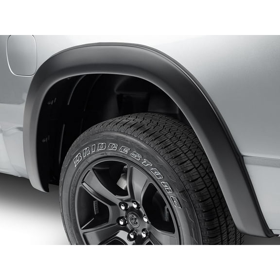 Bushwacker by RealTruck OE Style Factory Rear Fender Flares | 2-Piece Set, Black, Smooth Finish | 50062-02 | Compatible with 2019-2022 Ram 1500 (Excludes Rebel & TRX Models)