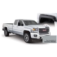 thumbnail image 1 of Bushwacker 40974-54 Pocket/Rivet Style Color-Matched Front & Rear Fender Flares 4-Piece Set, Quicksilver Metallic, Smooth Finish Fits 2016-2018 GMC Sierra 1500, 1 of 5
