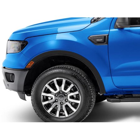 Bushwacker by RealTruck OE Style Factory Front Fender Flares | 2-Piece Set, Black, Smooth Finish | 20123-02 | Compatible with 2021 - 2023 Ford Ranger