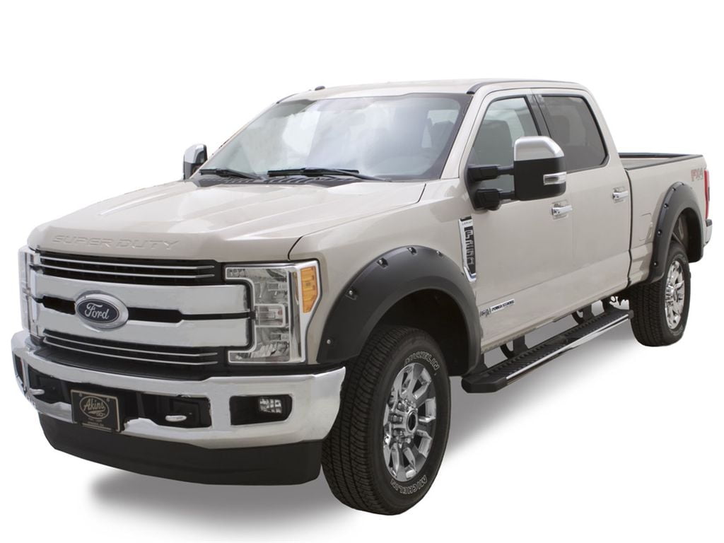 Bushwacker by RealTruck Pocket Style Flares 4pc - Black |2017-2022 Ford F-250 Super Duty