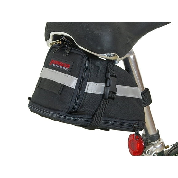 Bushwhacker 8.5" L x 5" W x 5" H Fabric, Saddle Bags, Black