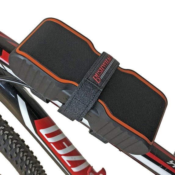 Bushwhacker Austin Bicycle Speaker Mount for Frame - Adjustable Strap Fits Most Bluetooth - Holder Bike Top Tube Attachment Wireless Portable Blue Tooth Cycling Accessory Tie Down Case Bag Universal