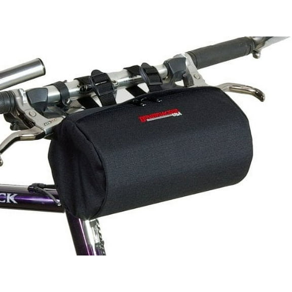 Bushwhacker Cody Black - Bicycle Handlebar & Seat Bag Cycling Pack Bike Cylinder Saddle Bag Rear Front Accessories Frame