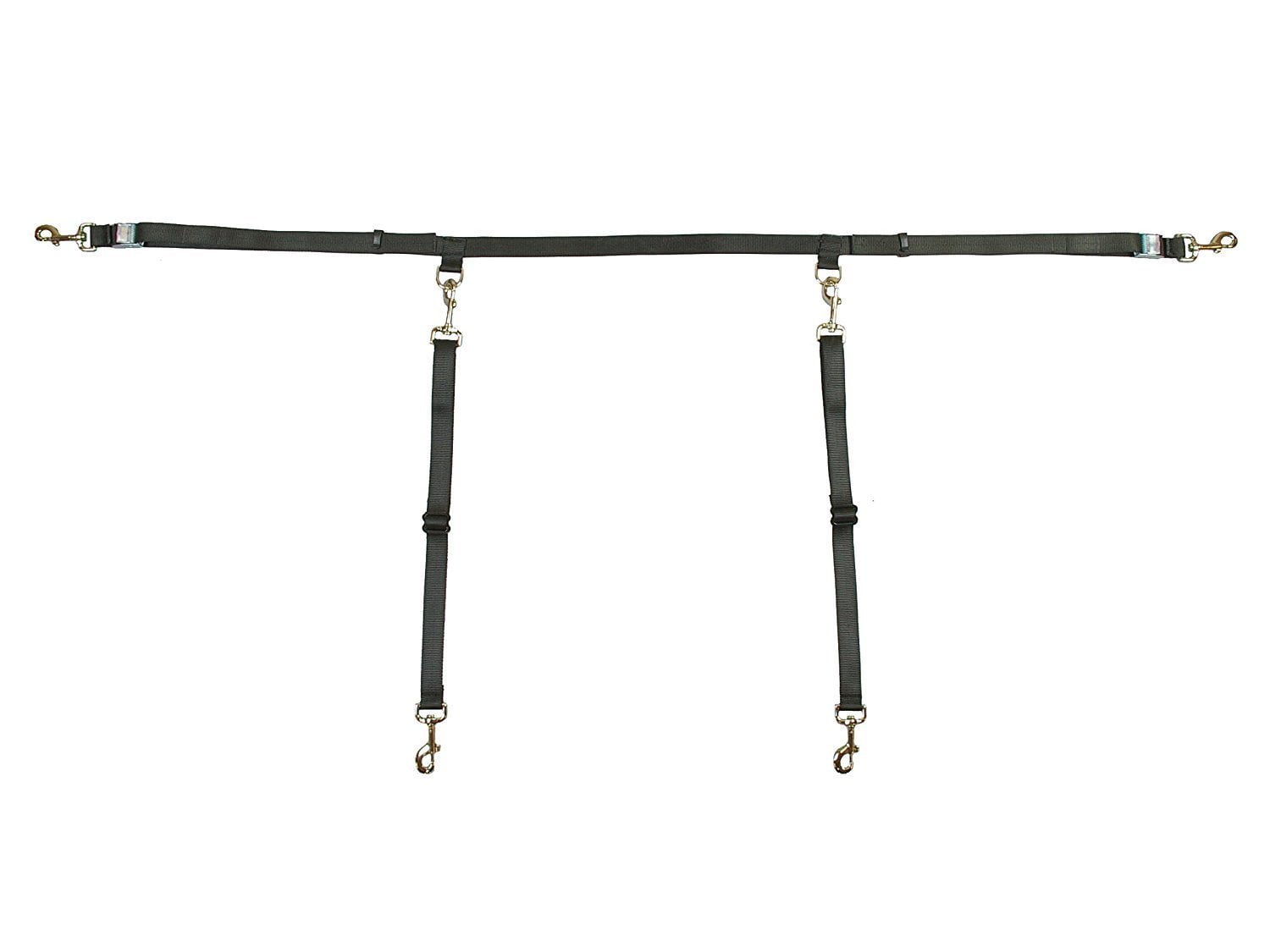 Bushwhacker - Paws n Claws Two Dog Truck Bed Cross Tether SUV Double ...