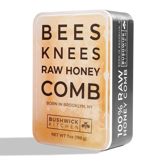 Bushwick Kitchen Bees Knees Edible Honeycomb, Gluten Free & Organic Raw Honey Comb, 7oz