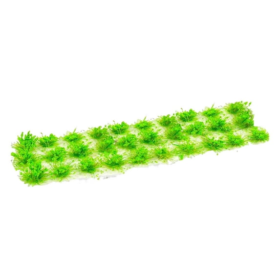 Bushy Cluster Grass Tufts Miniature Scenery Model Train Layout Model Artificial Grass DIY Decors for Building Model, Garden, Doll House , Green