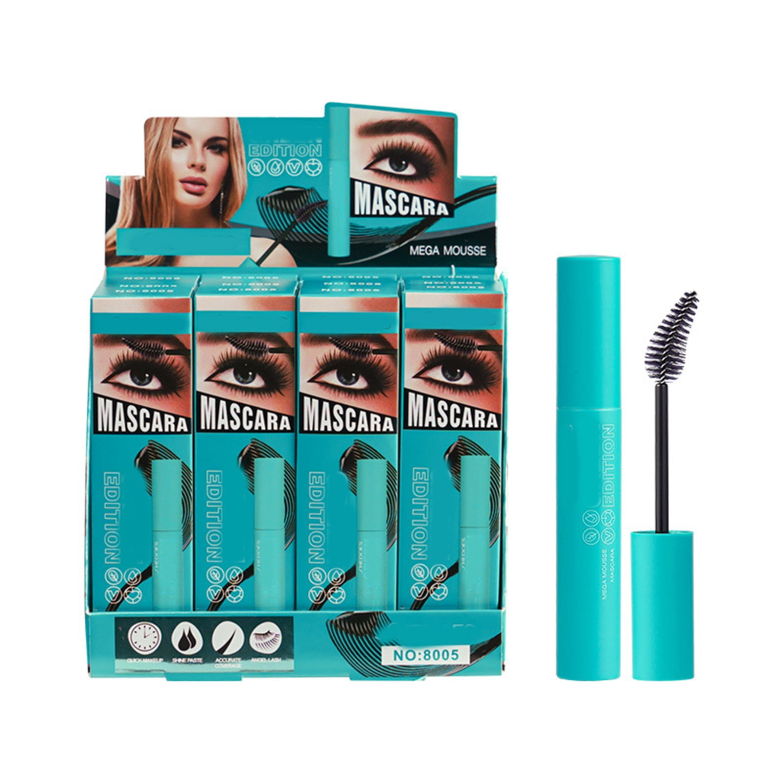 Bushy Slim Mascara Set Curling And Non Dizzy Mascara Makeup Eyelash Growth Eye Makeup Make up