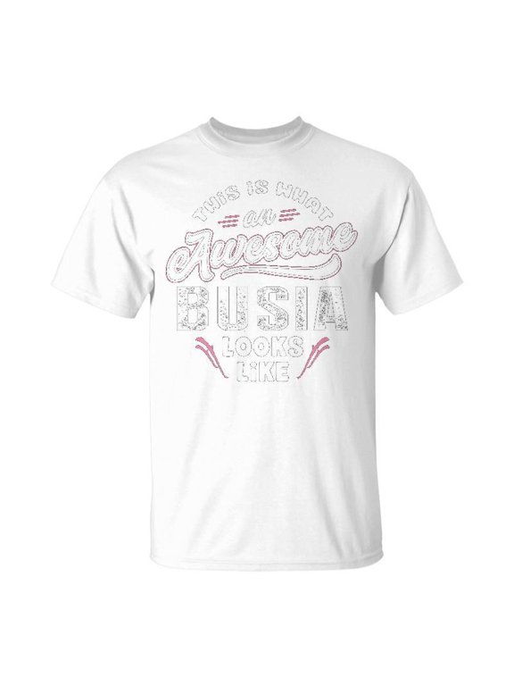 Busia Grandma Gift This Is What An Awesome Busia Looks Like Unisex Jersey Crewneck Tshirt