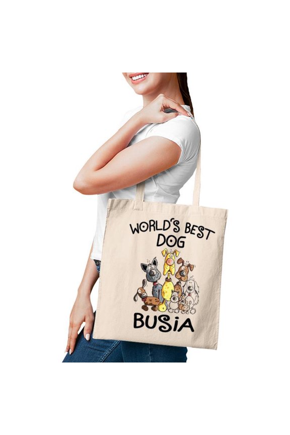 Busia Grandma Gift Worlds Best Dog Busia Tote Bag