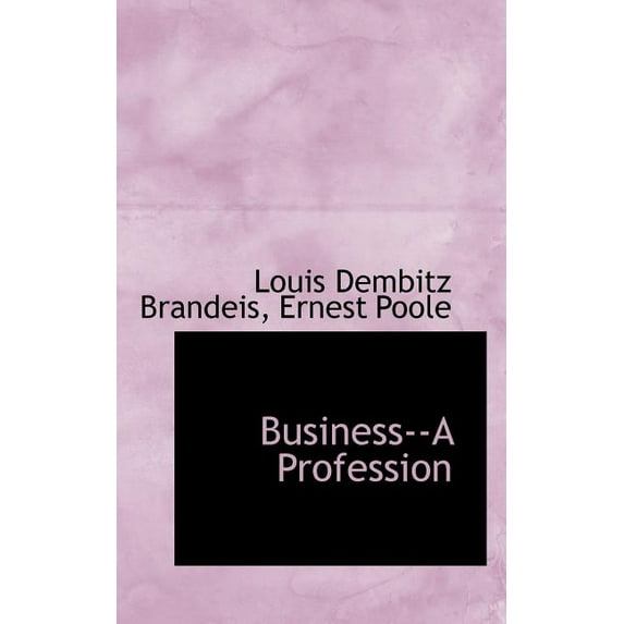 Business : A Profession (Paperback)