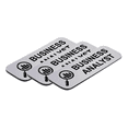 thumbnail image 1 of Business Analyst 1" x 3" Name Tag, Stock Badges, Silver, (3 Pack), 1 of 3