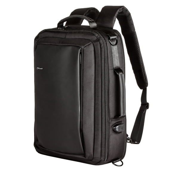 Business Backpack Anti Theft Leather 15.6" Laptop Backpack Travel Office Bag Large Capacity