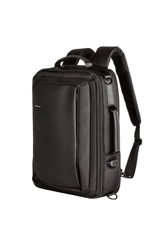 Business Backpack Anti Theft Leather 15.6" Laptop Backpack Travel Office Bag Large Capacity