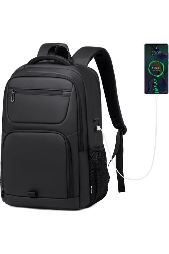 Business Backpack for Men, Tech-Savvy Laptop Backpack with USB  Port and  Design, 35L Water Resistant Anti  Travel Work College Backpack Fits 15.6 Inch Tablet, Notebook