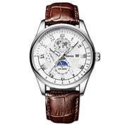 Business Belt Quartz Mens Genuine Waterproof Watch