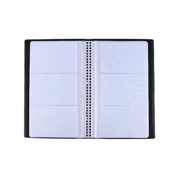 Business Card Album Organizer 40 Card Slots Large Capacity, Name Card Book Holder for Office Professional Use, Portable Hardcover PU Material Card Storage