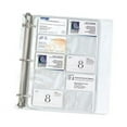 thumbnail image 1 of Business Card Binder Pages, For 2 X 3.5 Cards, Clear, 20 Cards/sheet, 10 Sheets/pack | Bundle of 10 Packs, 1 of 5