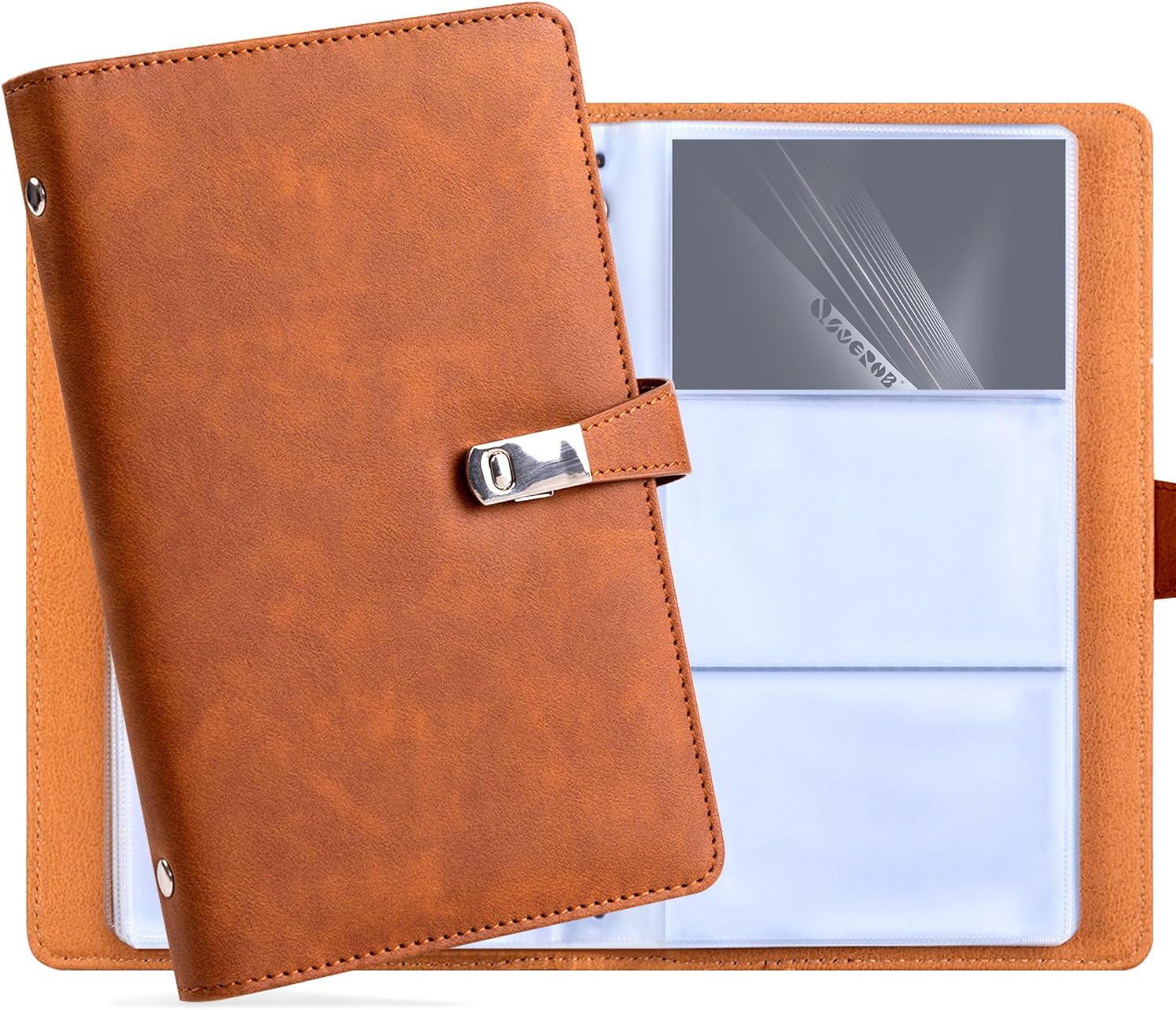 Business Card Book Holder Organizer, Portable Business Card Holder Book